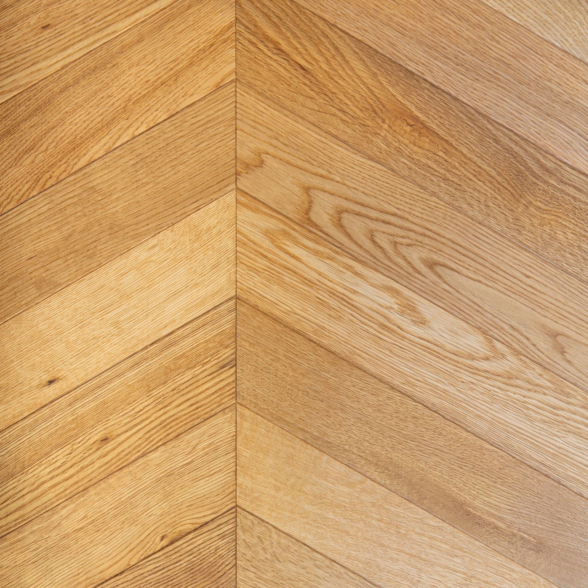 Wood Parquet Flooring - Natural Oak Chevron